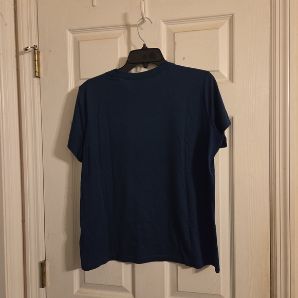 Nike Women's Dri-Fit Dark Blue Short Sleeve Tee - Picture 3 of 3